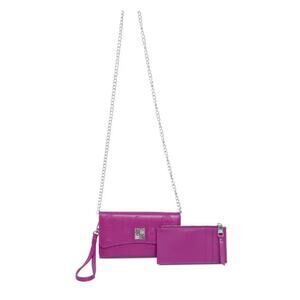 Steve Madden Crossbody Wristlet NWT Dark Fuschia